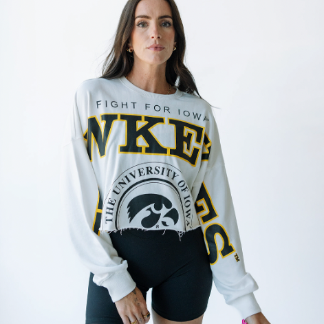 Iowa Phipps Split Cropped Longsleeve