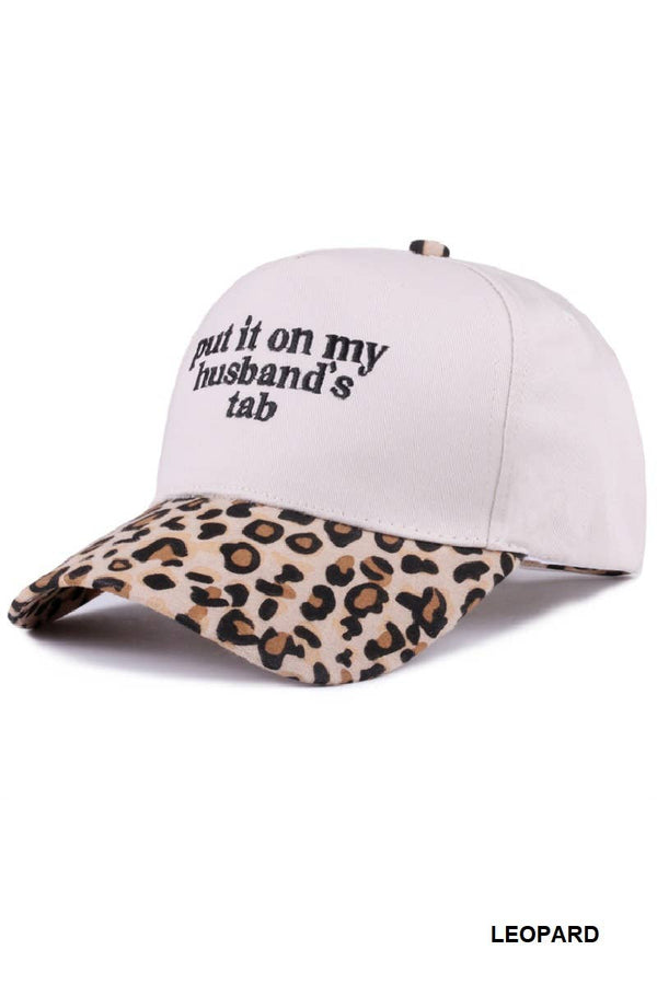 Put It On My Husband's Tab Canvas Cotton