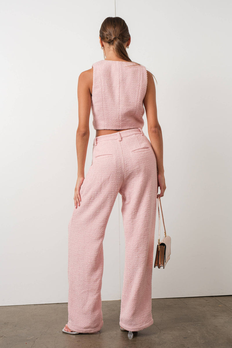 Tweed Pink Trouser