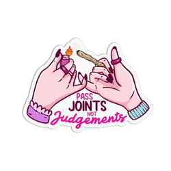 Pass Joints Vinyl Textured Sticker