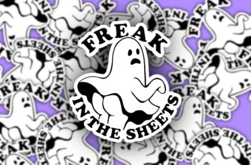 Freak in the Sheets Sticker - Ghost Butt - Halloween Lover