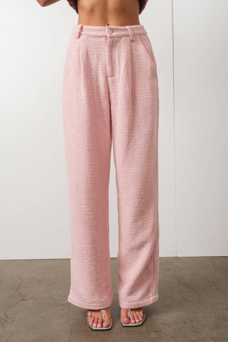 Tweed Pink Trouser