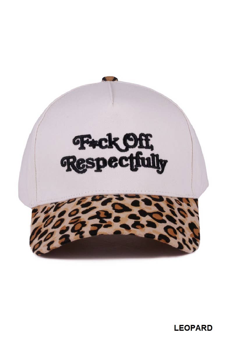 F.Ck Off Respectfully Canvas Cap