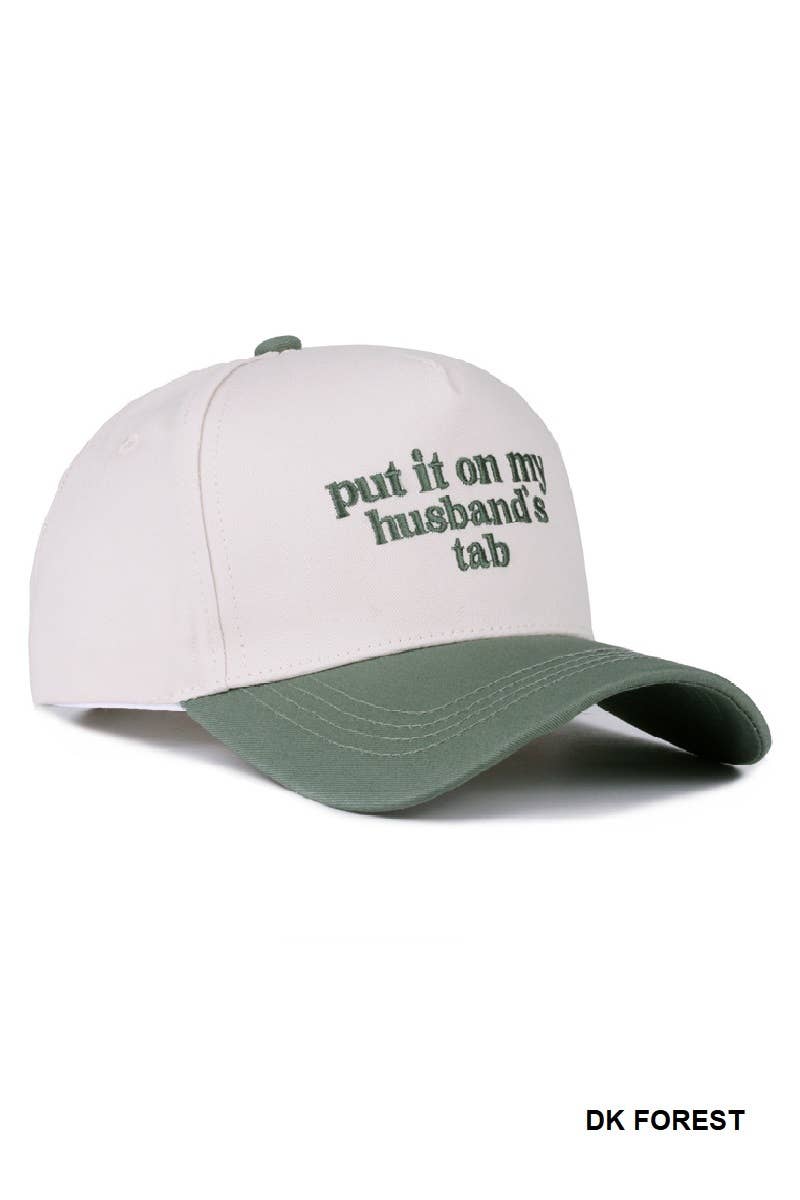 Put It On My Husband's Tab Canvas Cotton