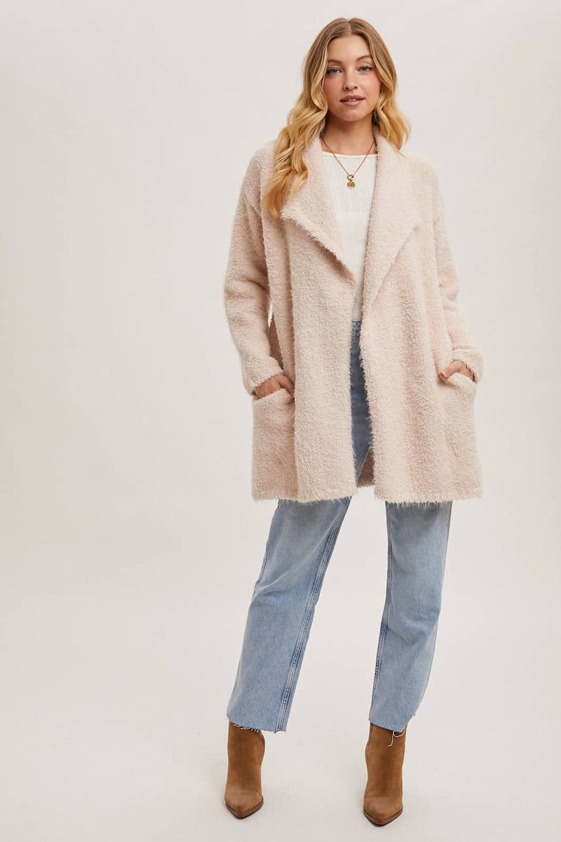 Cloudsoft Fuzzy Knit Cardigan