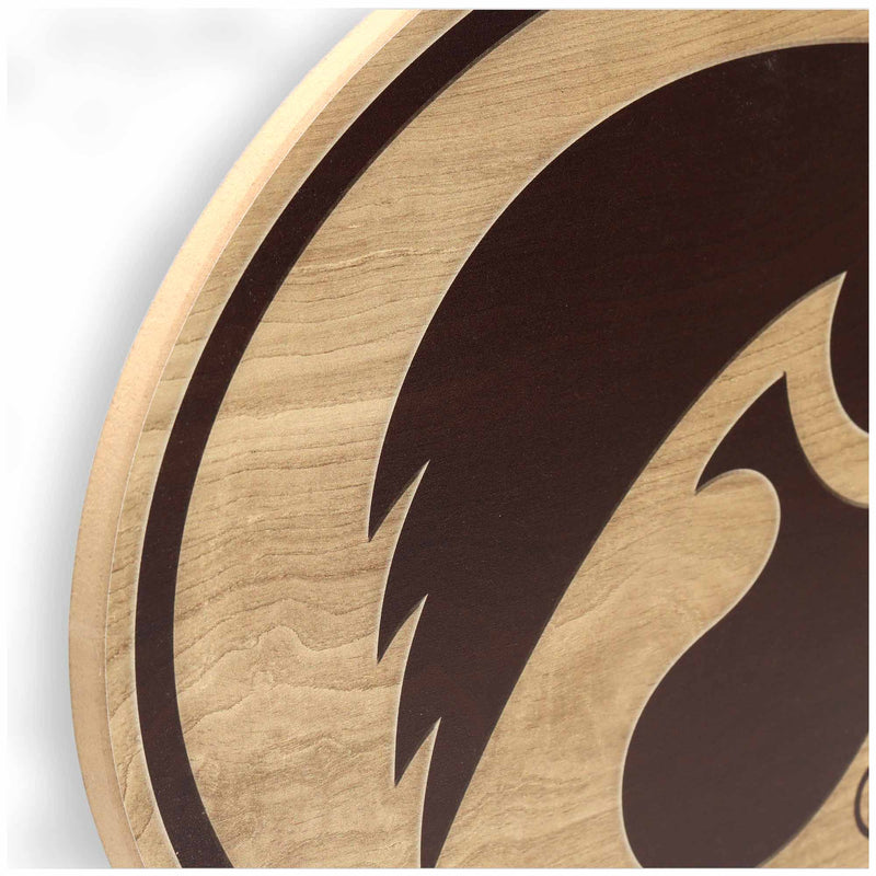 Iowa Oval Natural Wood Wall Decor