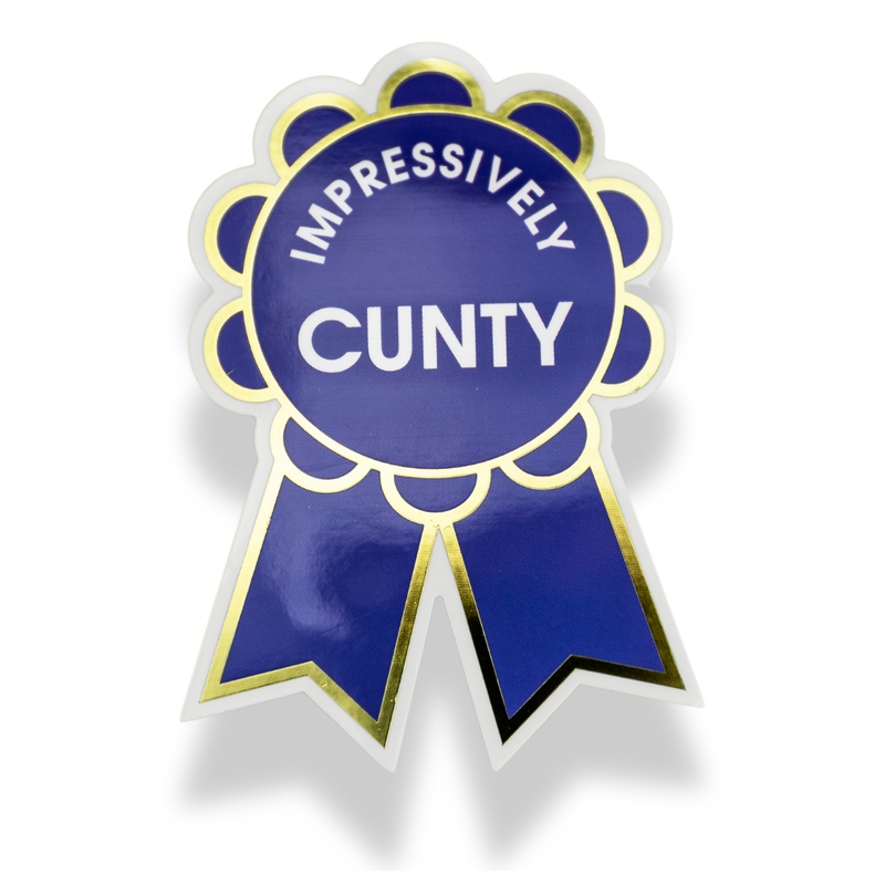 Impressively C⋆˚𝜗𝜚˚⋆nty Vinyl Sticker