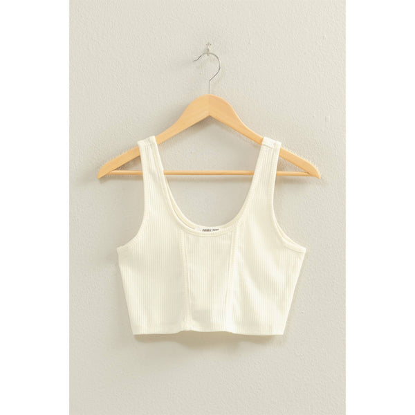 Ribbed Seamline Crop Tank
