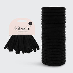 KITSCH - Eco-Friendly Nylon Elastics 20pc set - Black