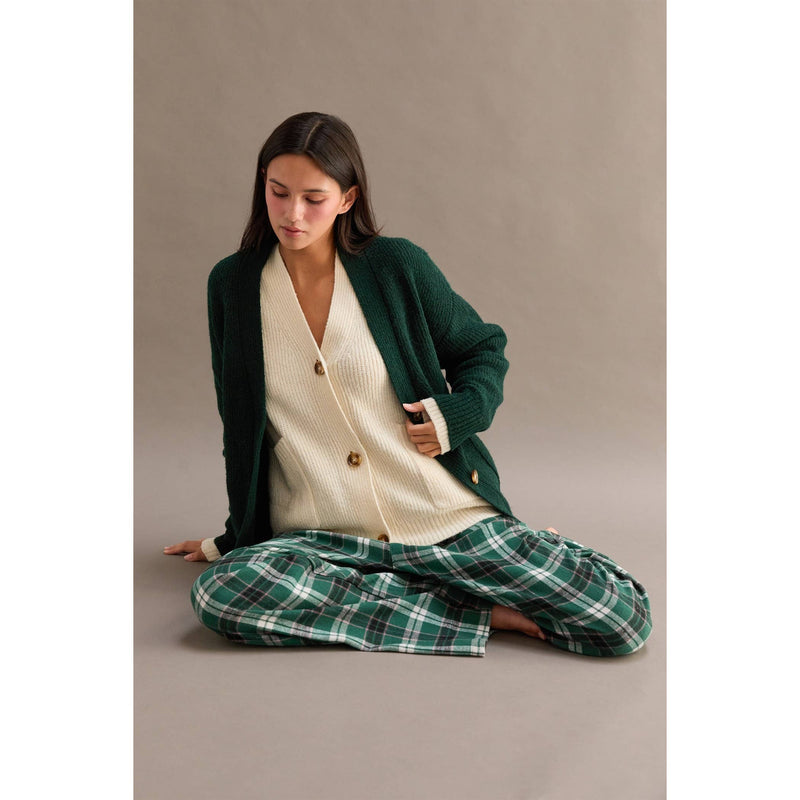 Flannel Wide Leg Lounge Pants