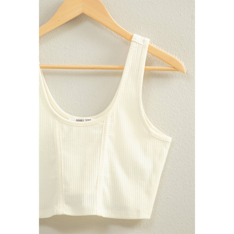 Ribbed Seamline Crop Tank