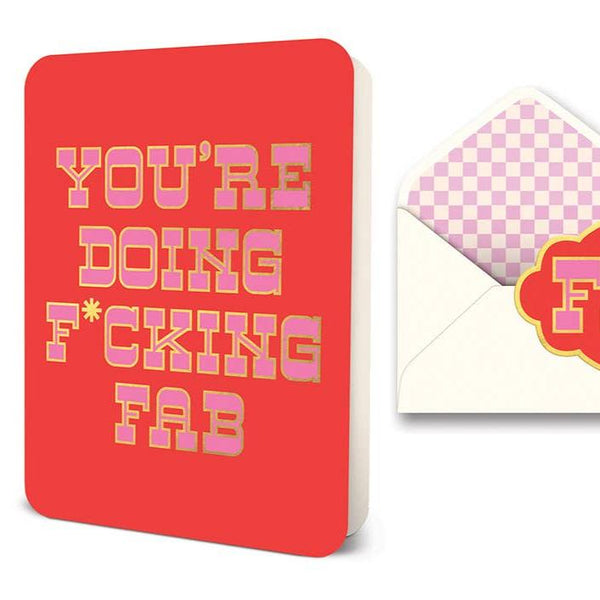 F*cking Fab Greeting Card