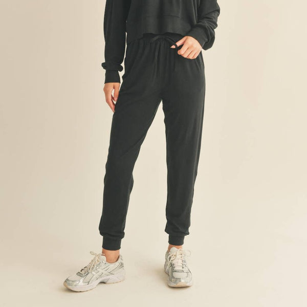 Black Soft Relaxed Jogger