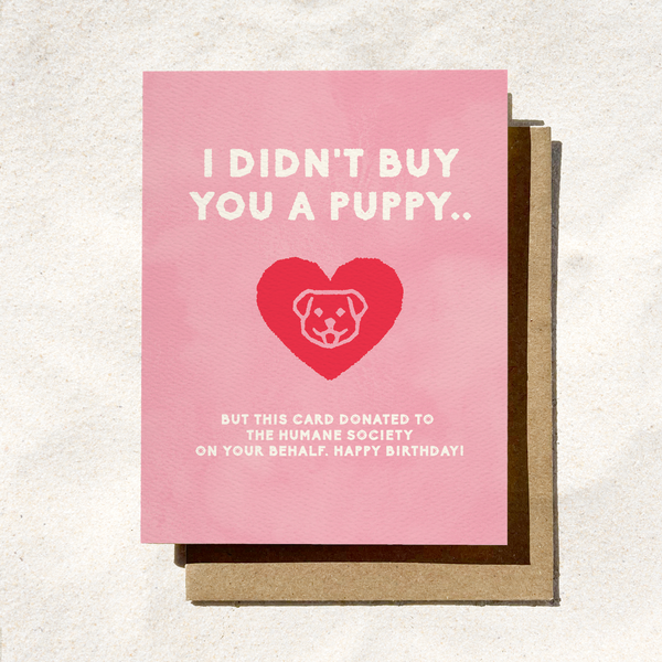 Charitable Birthday Card