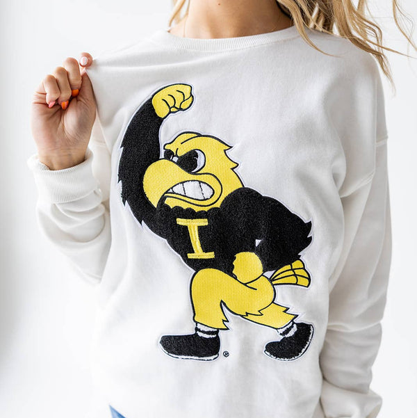 Iowa Mascot Chenille Comfort Crew
