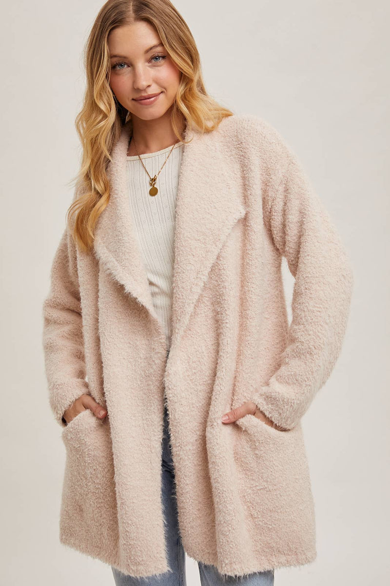 Cloudsoft Fuzzy Knit Cardigan