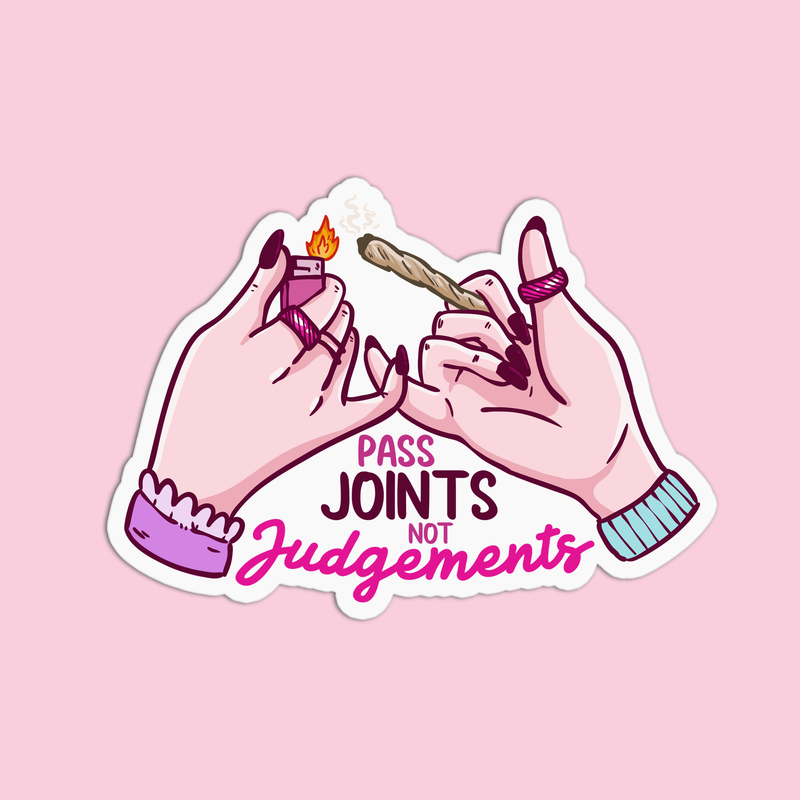 Pass Joints Vinyl Textured Sticker