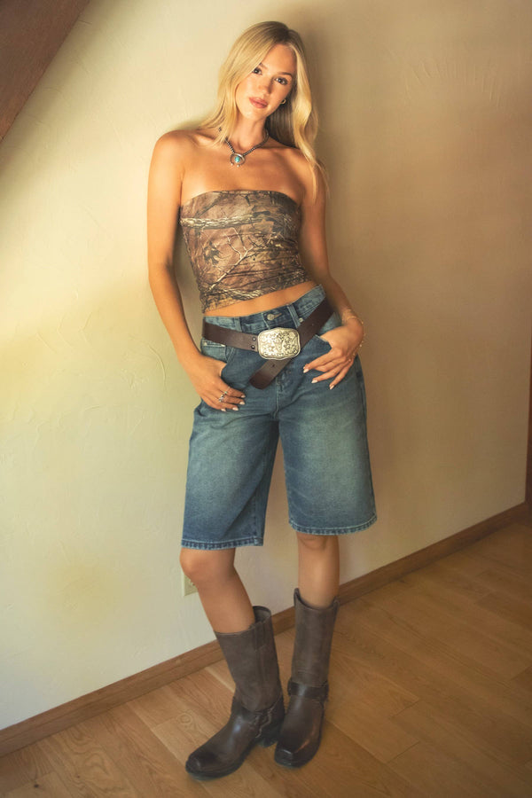 Denim Baggy Dad Skater Jorts