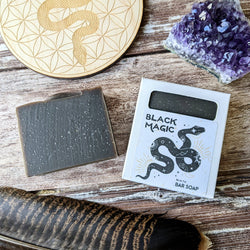 Cedar Witch Goods - Black Magic Soap | Vegan Activated Charcoal Bar Soap