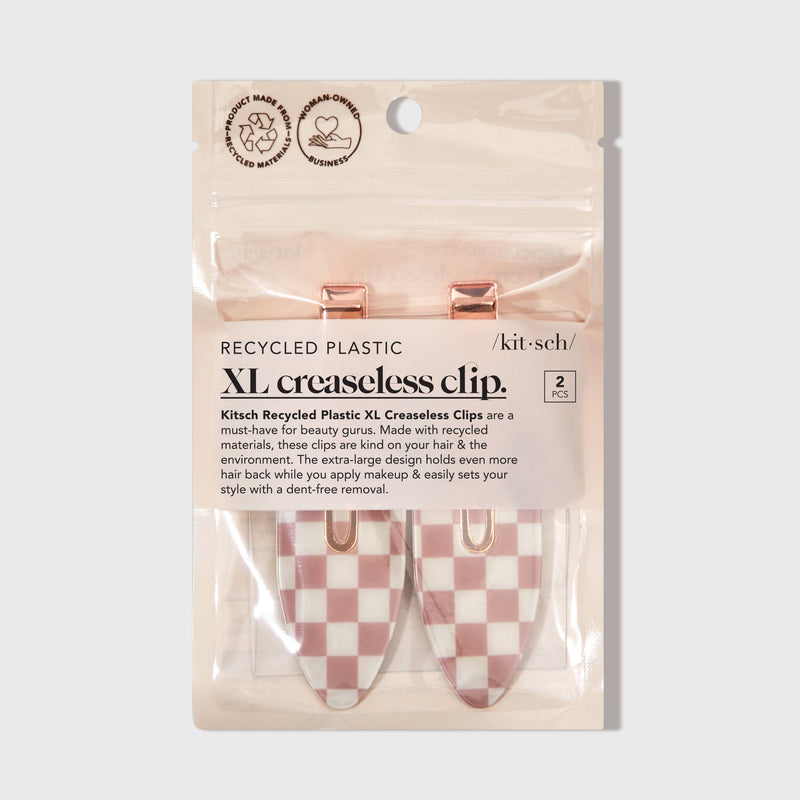 KITSCH - Recycled Plastic XL Creaseless Clips 2pc Set -Terracotta