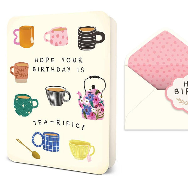 Tea-rific Birthday Greeting Card