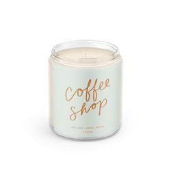 Coffee Shop: 8 oz Soy Wax Candles