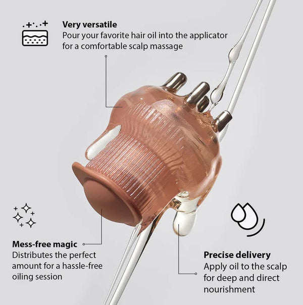 KITSCH - Scalp & Hair Oil Applicator- Terracotta