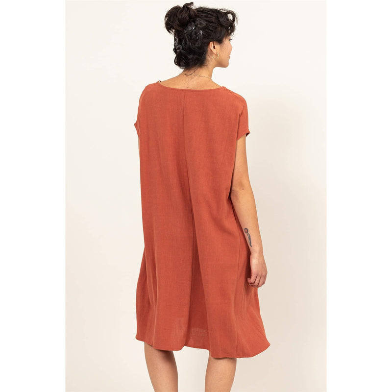 Sunspell Linen Midi Dress