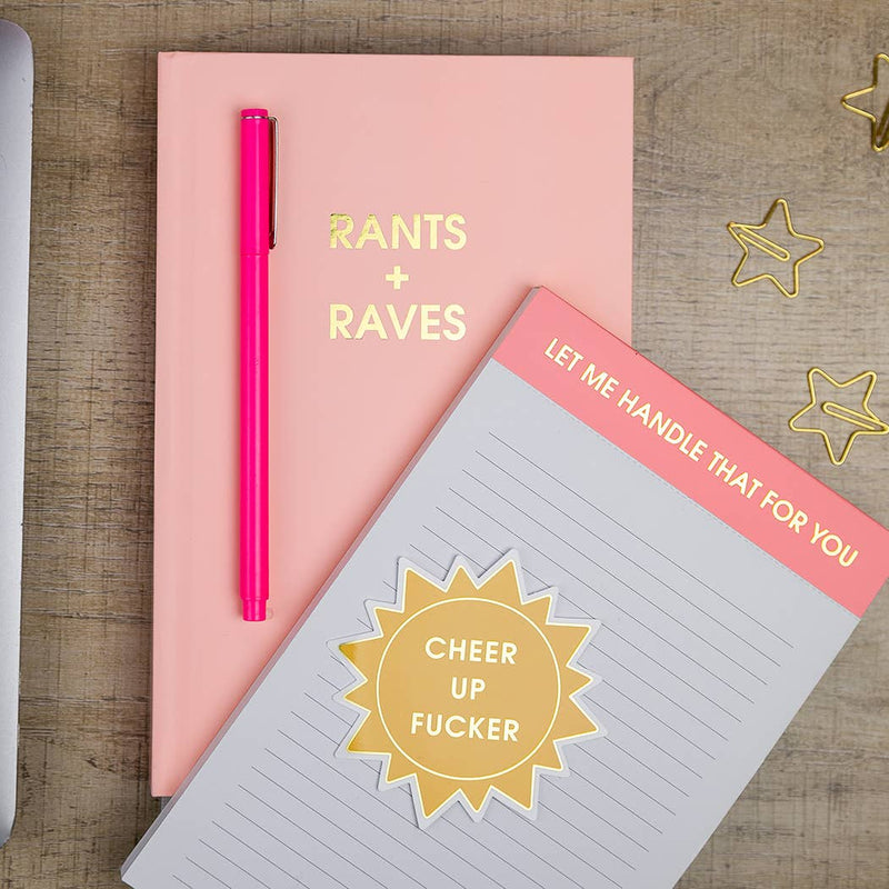 Cheer Up Fucker - Sun - Funny Vinyl Sticker