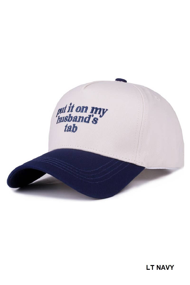 Put It On My Husband's Tab Canvas Cotton