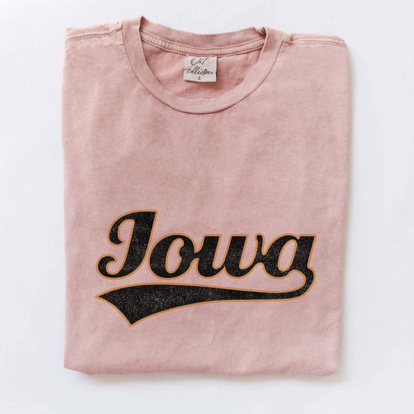 Iowa Mineral Washed Graphic Top