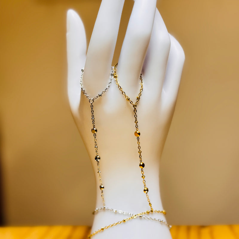 Hand Chain Braceklet - Silver