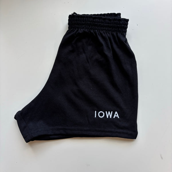 Embroidered IOWA Shorts
