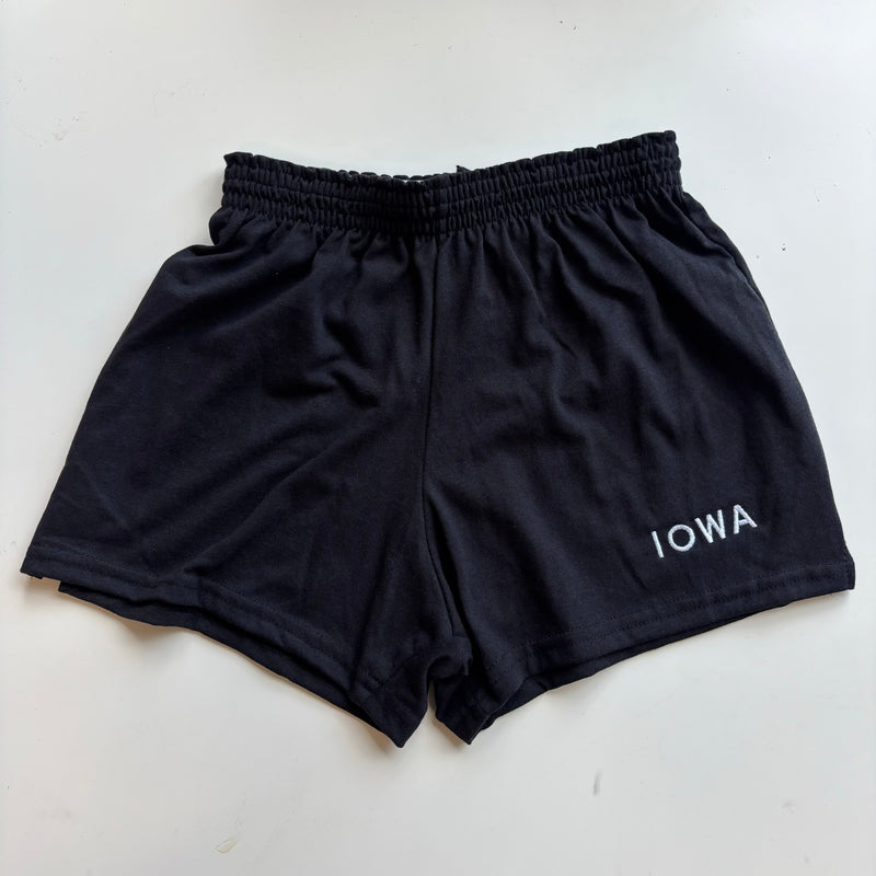 Embroidered IOWA Shorts