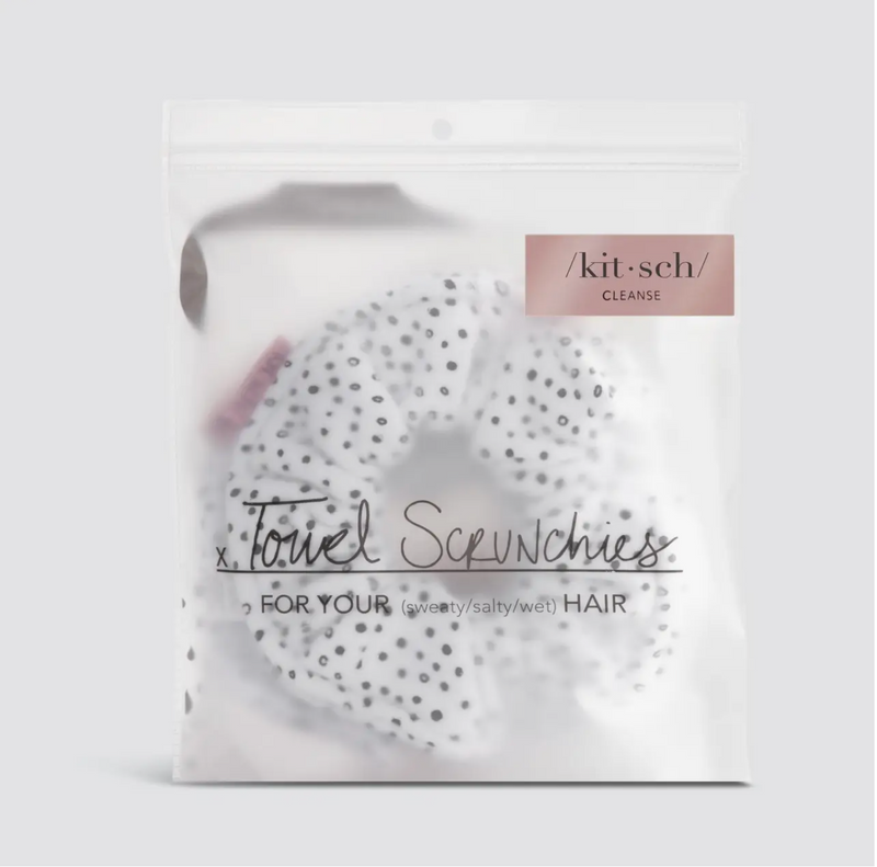 KITSCH - Towel Scrunchie 2 Pack - Micro Dot