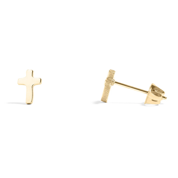 Tarnish-Free Cross Earrings