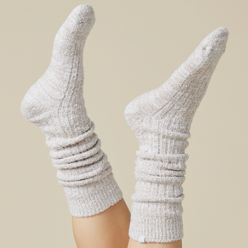 Women's Soft, Cozy, Slouchy Marshmallow Socks w/Grippers