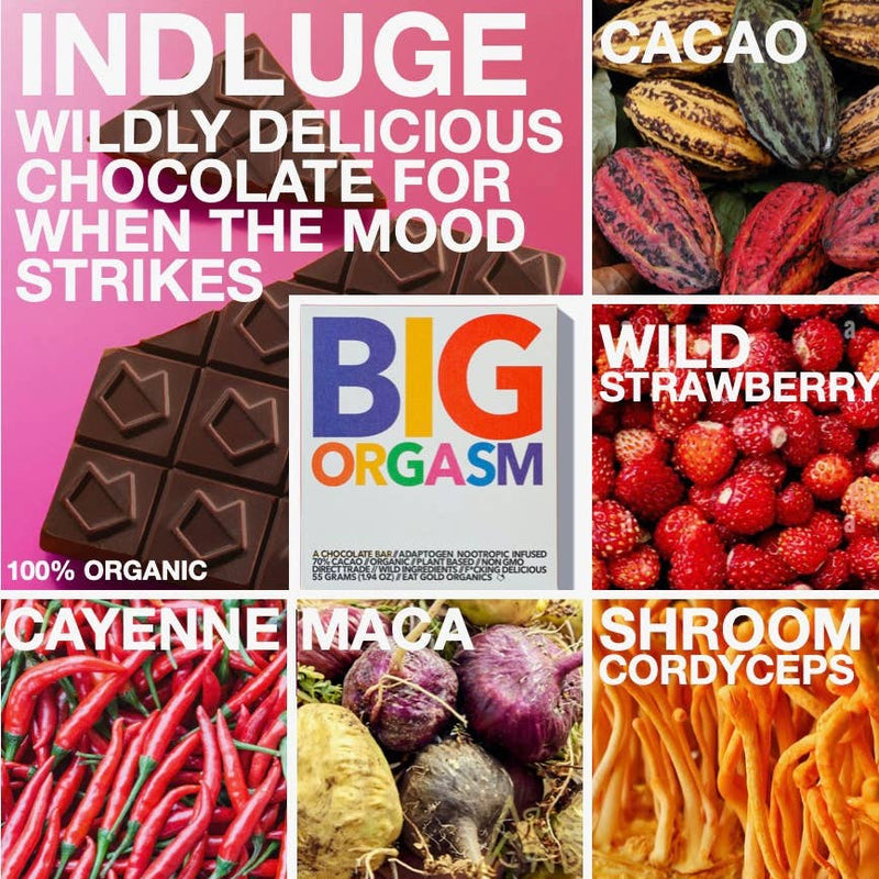 Eat Gold Organics Chocolate - BIG ORGASM