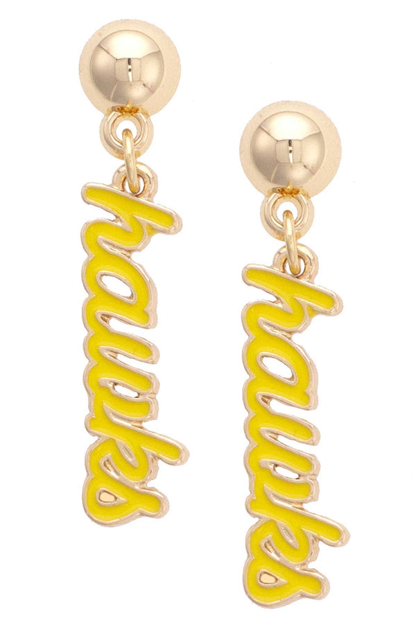 Iowa Hawkeyes Enamel Earrings