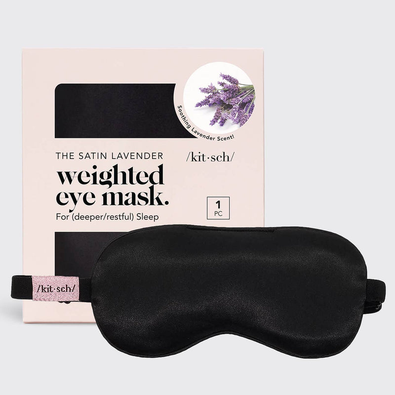 KITSCH - The Lavender Weighted Satin Eye Mask