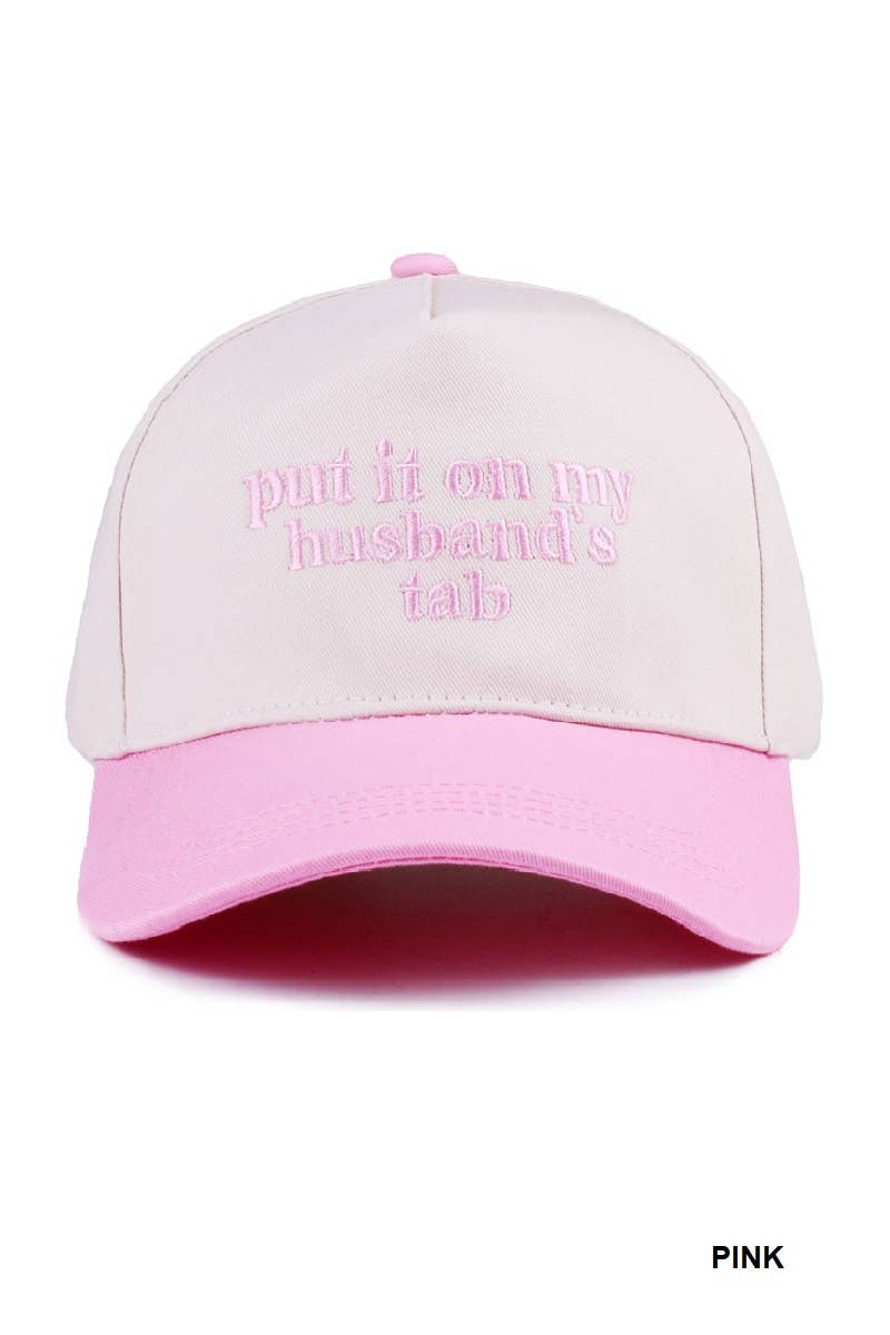 Put It On My Husband's Tab Canvas Cotton