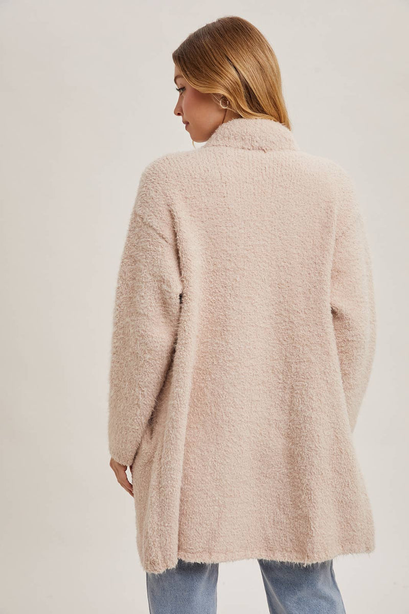 Cloudsoft Fuzzy Knit Cardigan