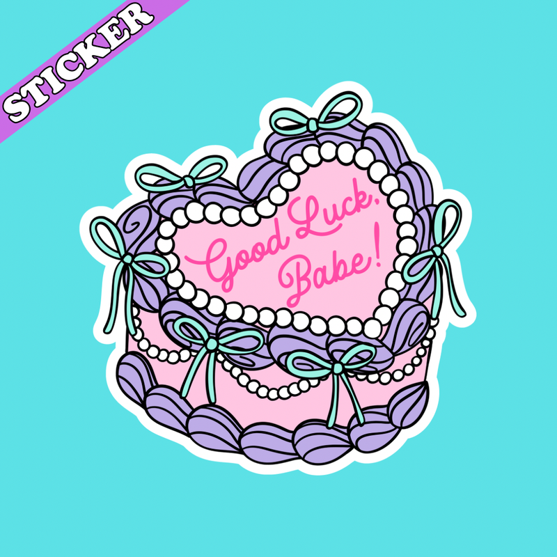 Good Luck Babe Sticker, Chappell Roan Cake, Music Sticker