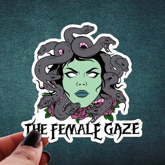 Medusa Sticker - The Female Gaze - Feminist Leftist Decal