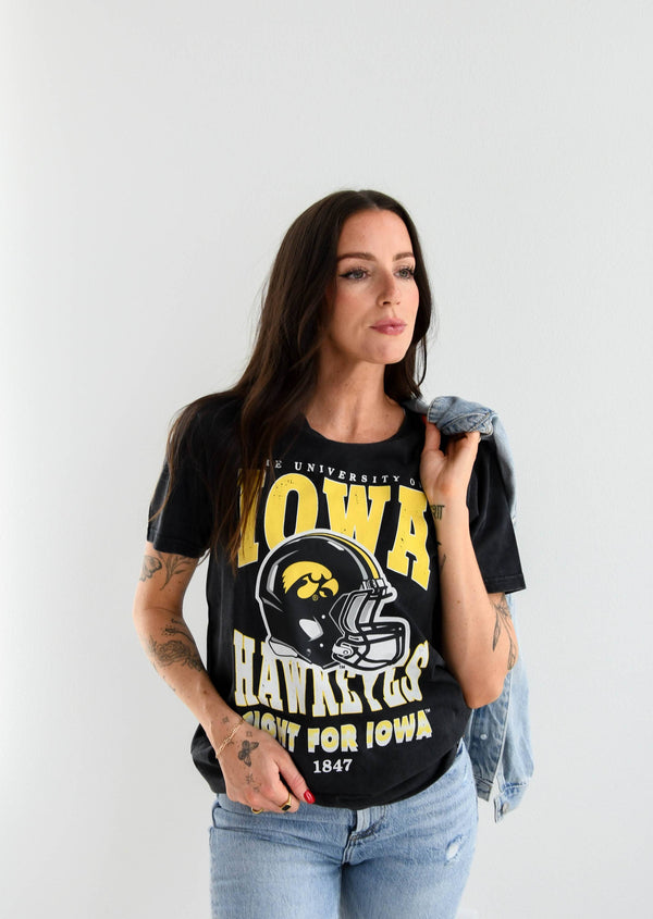 Gameday Social Apparel Co.® - Iowa Murray Hippie Comfort Tee: OLDGOLD / XL