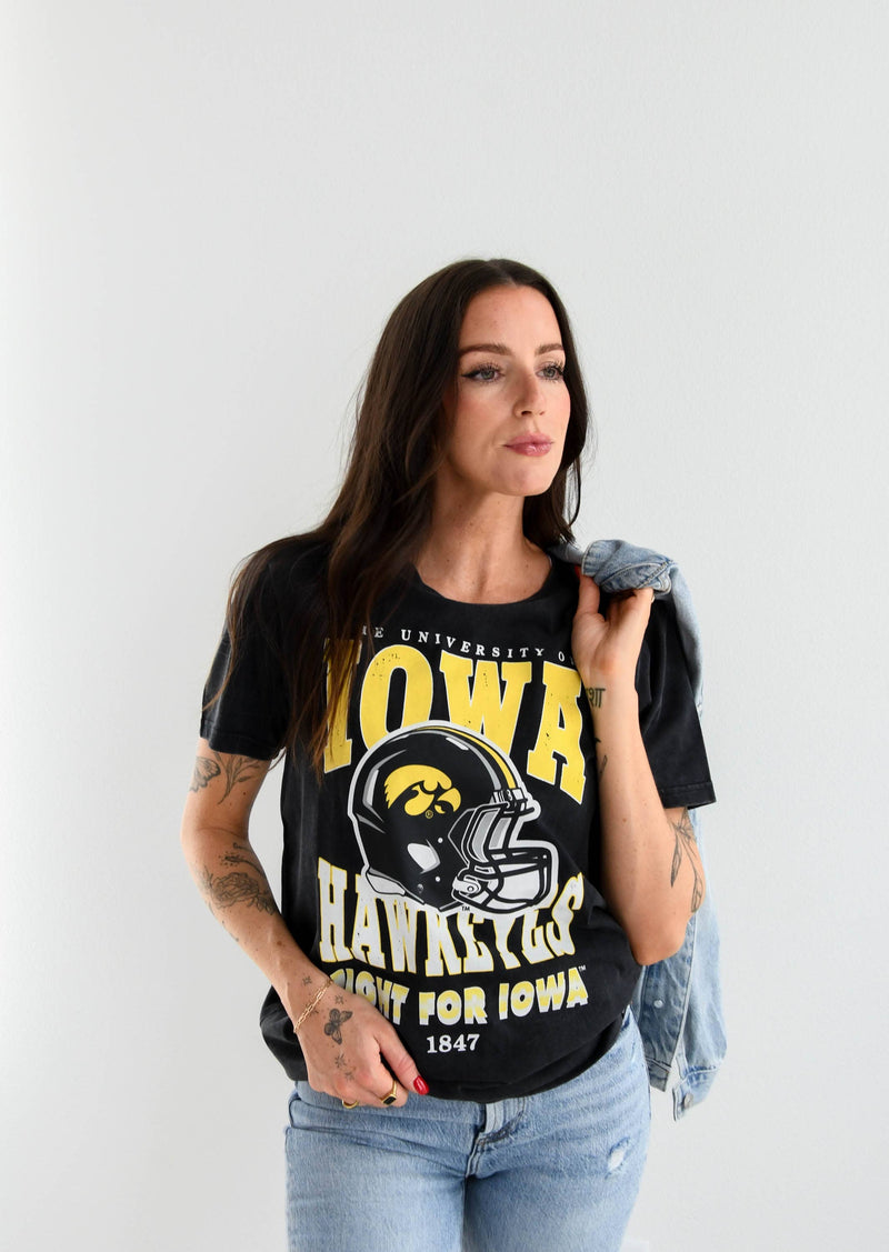 Gameday Social Apparel Co.® - Iowa Murray Hippie Comfort Tee: OLDGOLD / XL