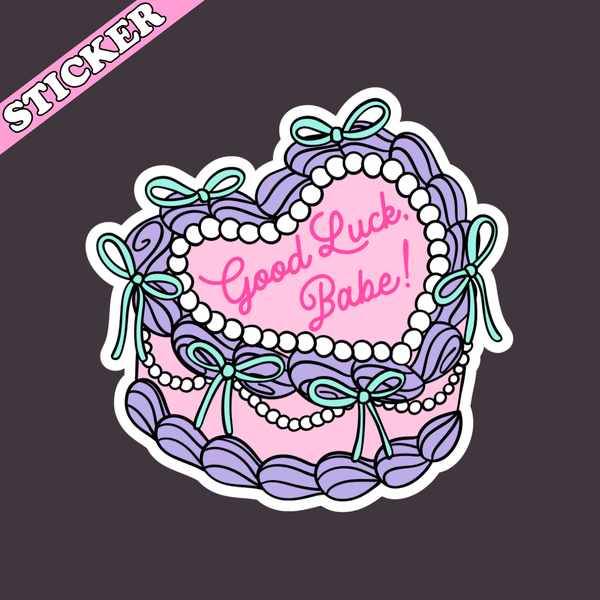 Good Luck Babe Sticker, Chappell Roan Cake, Music Sticker