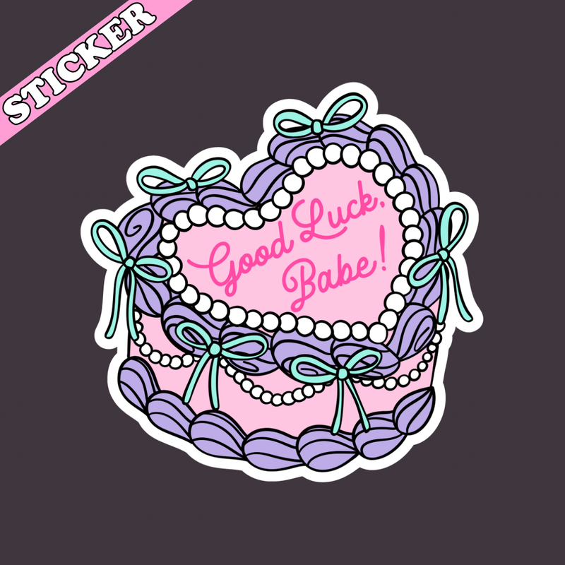 Good Luck Babe Sticker, Chappell Roan Cake, Music Sticker