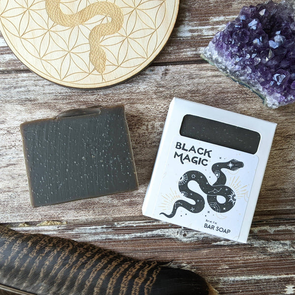 Cedar Witch Goods - Black Magic Soap | Vegan Activated Charcoal Bar Soap