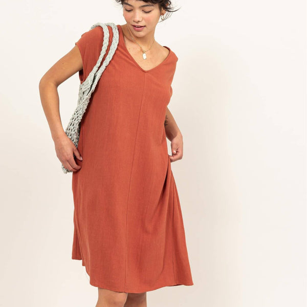 Sunspell Linen Midi Dress